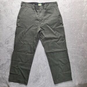 Cabelas Pants Mens 42 Green Straight 100% Wool Hunting Outdoor Trouser